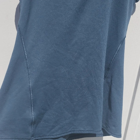 Athleta Fitted Blue Cut Out Tank Top - Picture 7 of 7